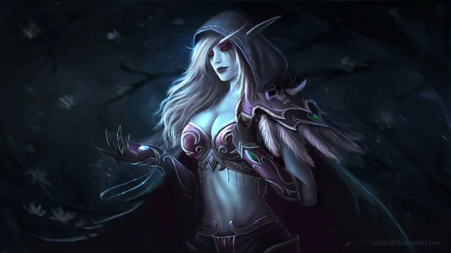 World of Warcraft (WOW): Dark Lady Sylvanas 4K achtergrond