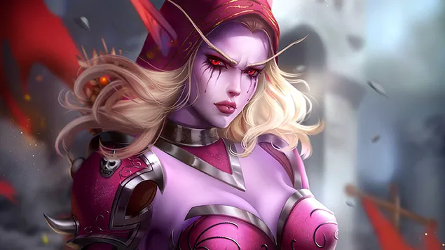 World of Warcraft (WOW): Sylvanas Windrunner 4K achtergrond