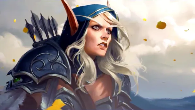 World of Warcraft (WOW) - Krijger Sylvanas 4K achtergrond