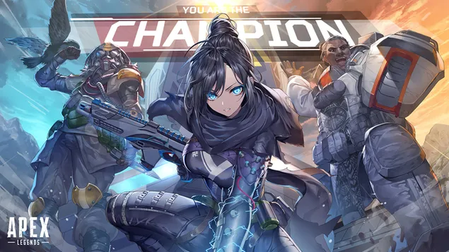 Wraith & Bloodhound with Gibraltar - Apex Legends (Video Game) download