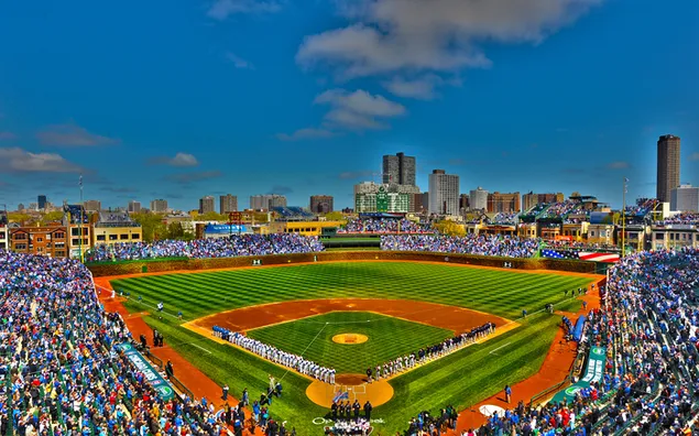 Wrigley Field in Chicago aflaai