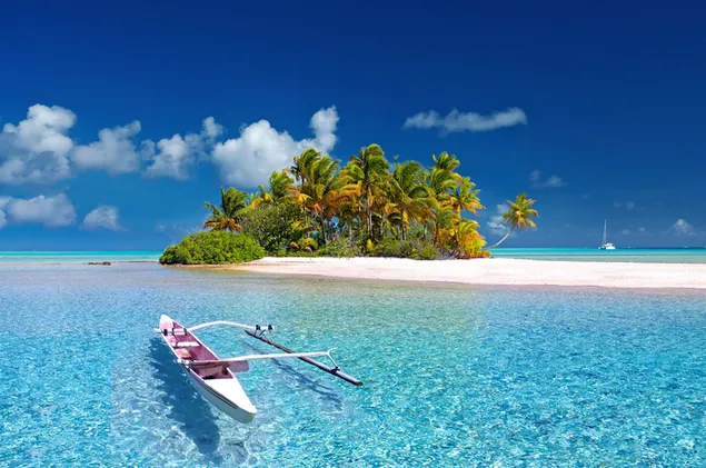 Wunderbare Aussicht auf Polynesien herunterladen