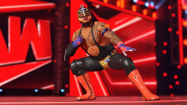 Páipéar balla WWE 2k22 - Rey Mysterio (Oscar Guiterrez)4K