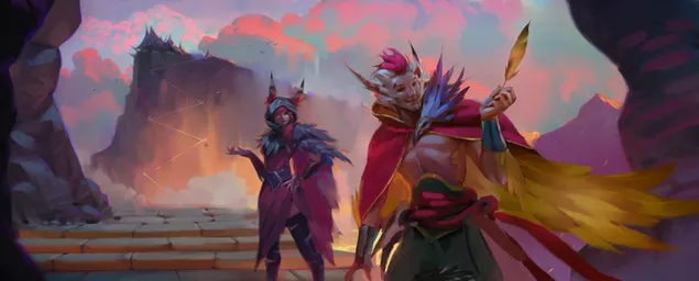 霞和洛 - 传奇联盟 4K 壁纸