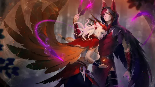 Xayah Rakannal | League of Legends (LOL) 4K háttérkép