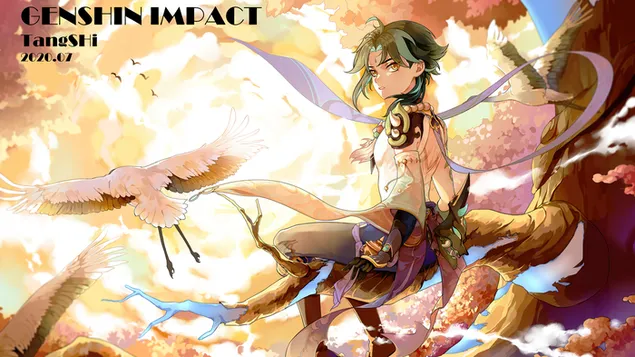 เซียว (อลาตุส) | Genshin Impact | (วิดีโอเกมอะนิเมะ) 4K วอลเปเปอร์