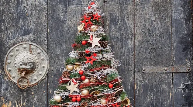 Decorazione dell'albero di Natale 2K sfondo