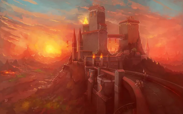 야리디안 요새 2K 배경화면