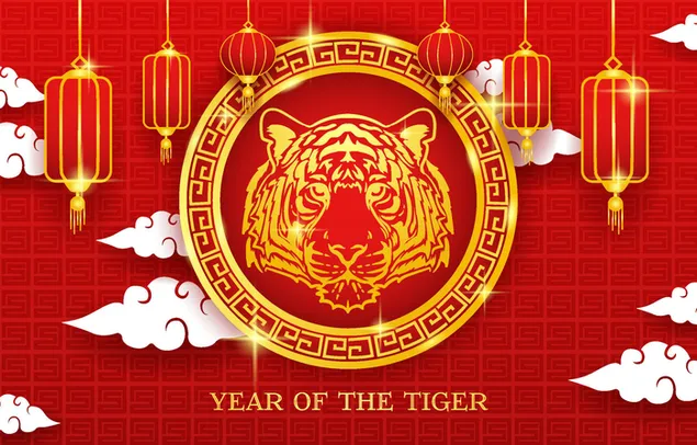 Hình nền Năm con hổ - tết âm lịch HD