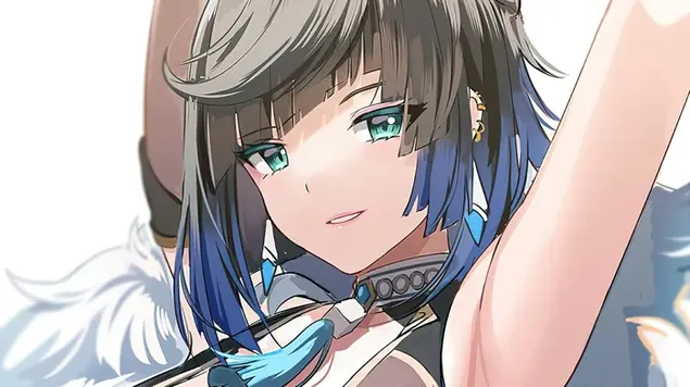 yelan - tionchar genshin (fischluiche anime) ioslodail