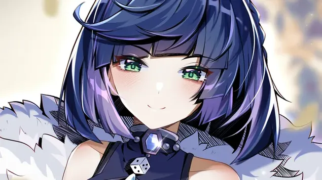 yelan - tionchar genshin (fischluiche anime) ioslodail