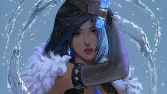 Yelan (Karakter Hidro): Genshin Impact (Video Game Anime) 4K wallpaper