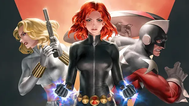 Yelena Belova und Red Guardian mit Black Widow 4K Hintergrundbild