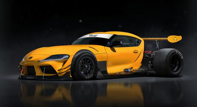 黃色大威爾跑車 2K 壁紙