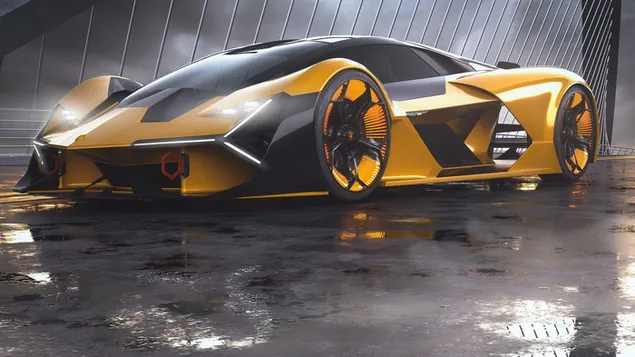 gulsvart lamborghini terzo millennio nedlasting