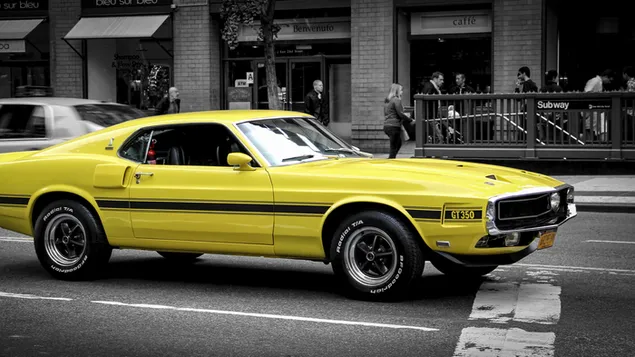 Gele ford mustang gt350 download