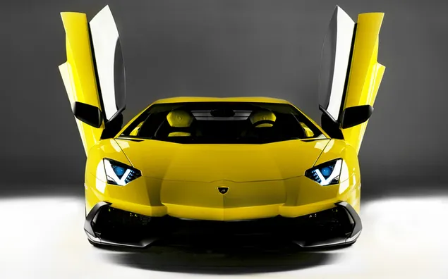 Yellow Lamborghini aventedor download