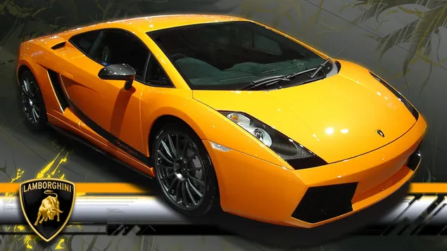 Gele Lamborghini-auto