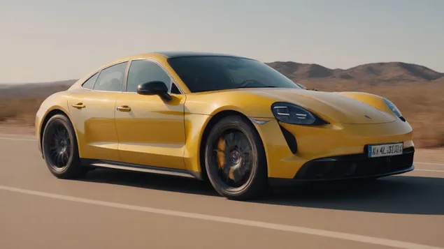 zhovtiy porche taycan 1 zavantazhiti