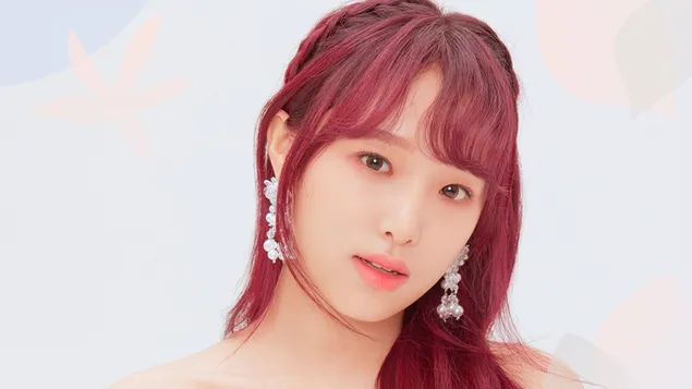 Yena dalam 'Bloom*Iz' MV Photoshoot (2020) daripada IZ*ONE (K-Pop Band) 4K kertas dinding