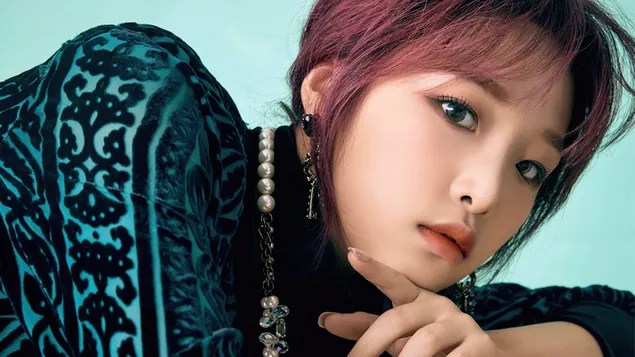 Yena dalam 'Bloom*Iz' MV Shoot (2020) daripada IZ*ONE [Kugiran K-Pop] 4K kertas dinding