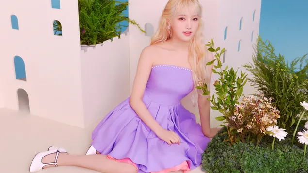 「Oneiric Diary」MV Shoot (2020) from IZ*ONE (K-Pop Band) のイェナ 4K 壁紙