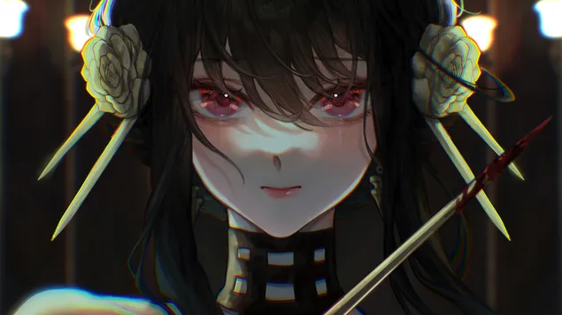 Yor Forger Underground Assassin - Spy X Family 4K ozadje