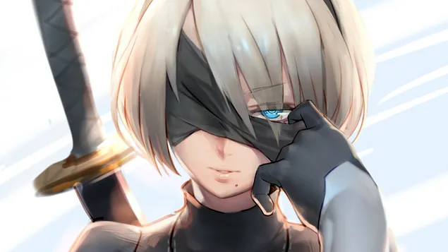 YoRHa 2B (Anime Art) - NieR Automata (Videospiel) herunterladen