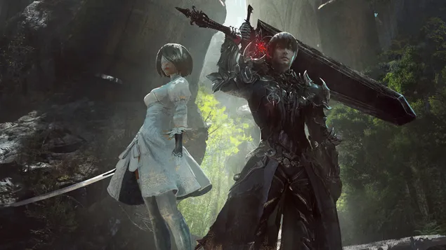 Yorha 2B X Dark Knight (Crossover) - NieR Automata X Final Fantasy XIV Online (Video Game) download