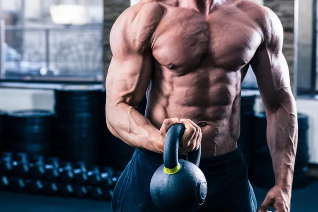 Du kan have muskler som denne ved at træne vægte. download