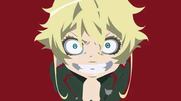 Youjo Senki - Tanya Von Degurechaff (wektor) 4K tapeta
