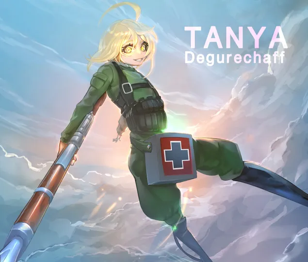 Youjo Senki - Tanya Von Degurechaff HD fondo de pantalla