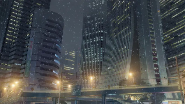Your name - tokyo at night 4K wallpaper