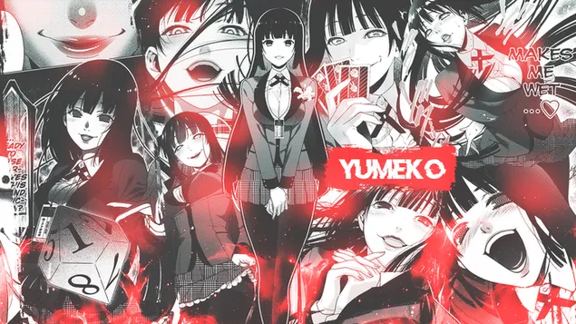 Yumeko Jabami from Kakegurui HD wallpaper download