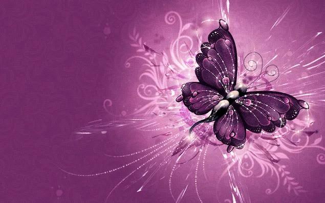 芸術的なピンクの蝶