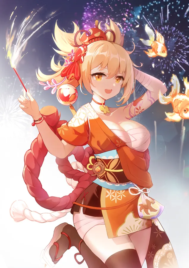 Yun Jin Chui Jie Ri Zhi Ye Yan Huo | Yuan Shen Chong Ji Xia Zai