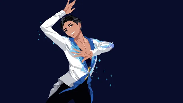 Yuri!!! On Ice - Phichit Chulanont (Vector) 4K wallpaper