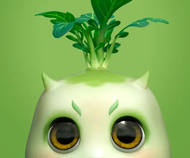 Zai jian guai shou gréng Faarf brong Aen Cartoon Charakter léif Bléck 2K Tapeten