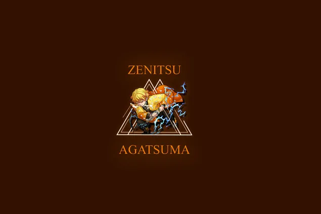 Zenitsu Agatsuma - Pembunuh Iblis 2K kertas dinding