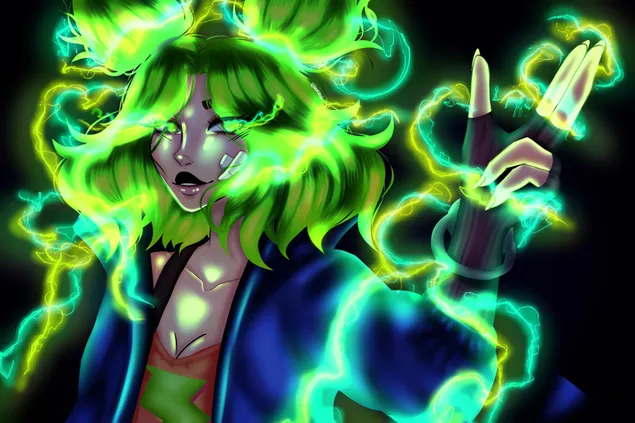 Zeri fan art - LoL 2K wallpaper