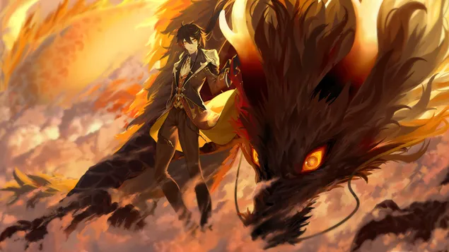 'Zhongli' Dragon - Genshin Impact [Trò chơi điện tử Anime]