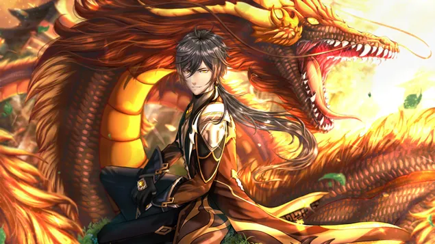 'Zhongli' Dragon | Genshin Impact [Trò chơi điện tử Anime]
