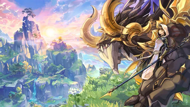 Zhongli - Genshin Impact [משחק וידאו מקוון] 4K טפט