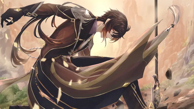 Zhongli | Genshin Impact (Game Video Online) 4K wallpaper