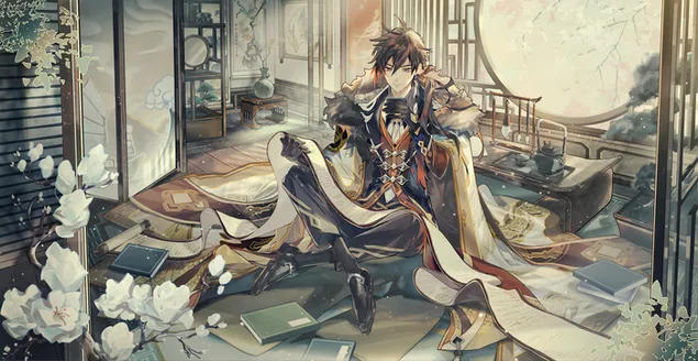 鍾離 | 研經 (Ganshin Impact) 2K 壁紙