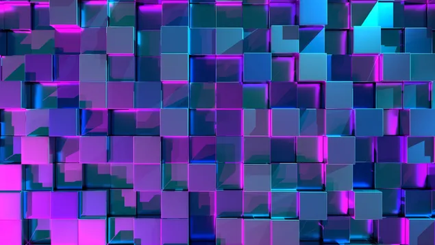 紫色の立方体