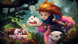 Zoe with Poro - League of Legends (LOL) 4K wallpaper