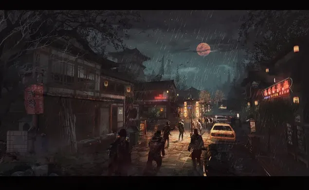 Zombie di kota HD wallpaper