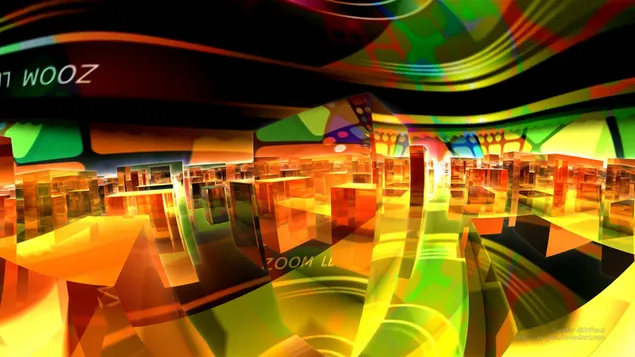 Zoom para dentro - arte fractal 3d