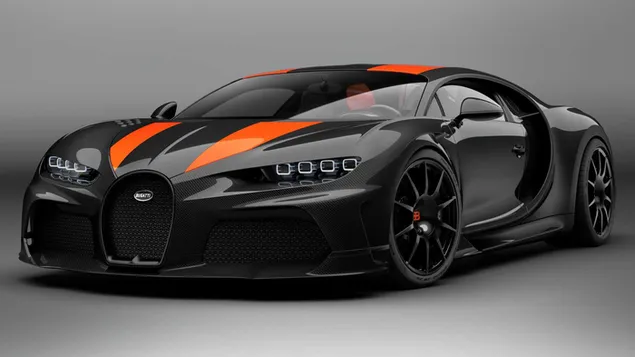 Zwarte Bugatti Chiron download